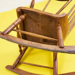 Pamono Vintage Wood Rocking Chairs Discount