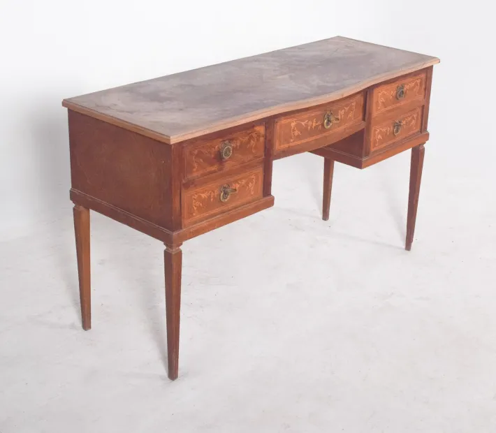 Pamono Vintage Wooden Dressing Table with Marquetry, 1920s New