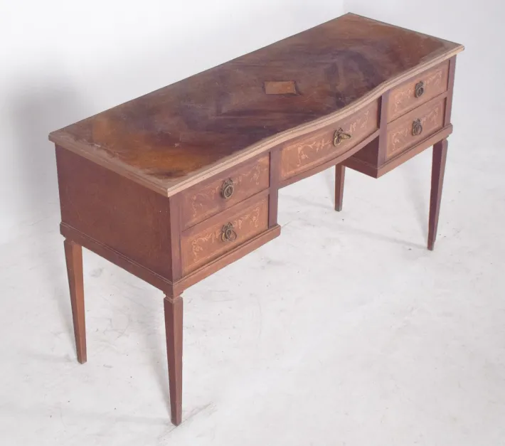 Pamono Vintage Wooden Dressing Table with Marquetry, 1920s New