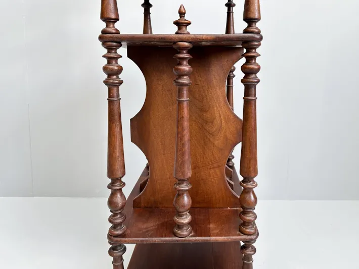 Pamono Vintage Wooden Etagere on Castors New