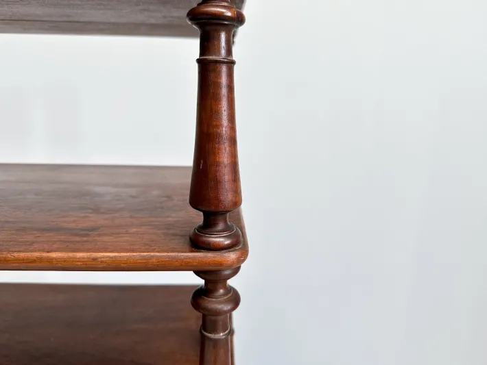 Pamono Vintage Wooden Etagere on Castors New