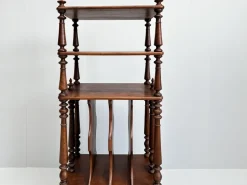 Pamono Vintage Wooden Etagere on Castors New