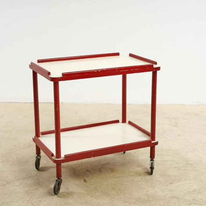 Pamono Vintage Wooden Kitchen Trolley New