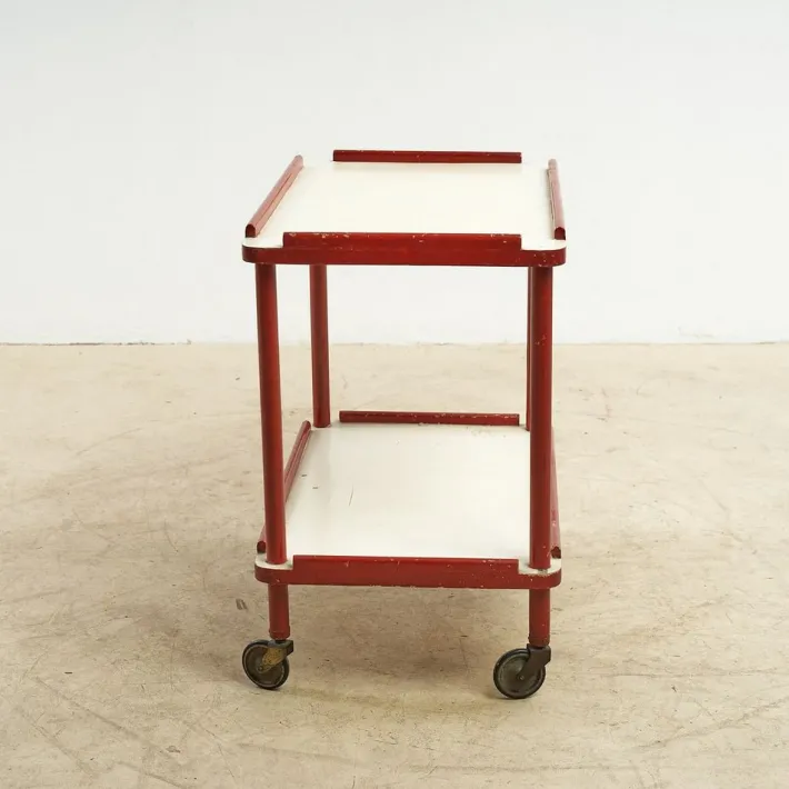 Pamono Vintage Wooden Kitchen Trolley New