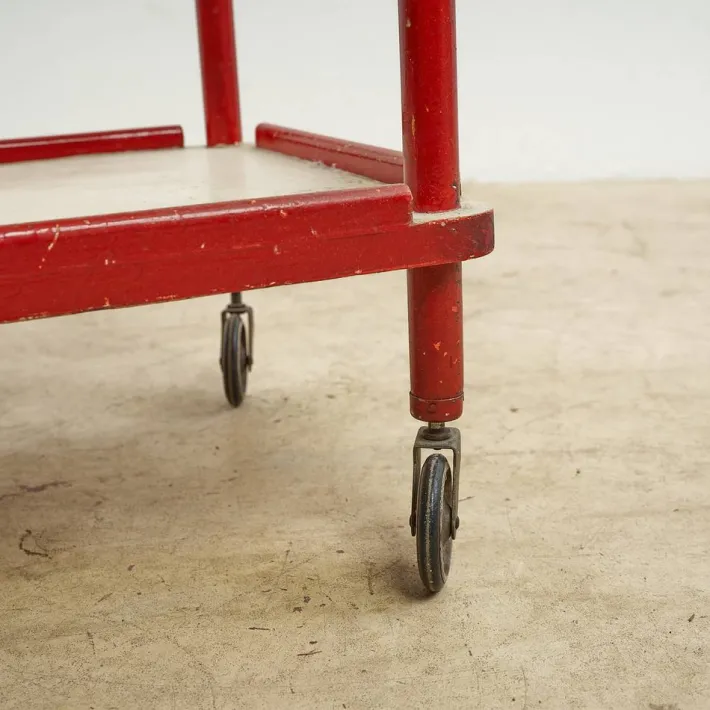 Pamono Vintage Wooden Kitchen Trolley New