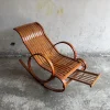 Pamono Vintage Wooden Rocking Chaise Longue with Circular Frame Sale