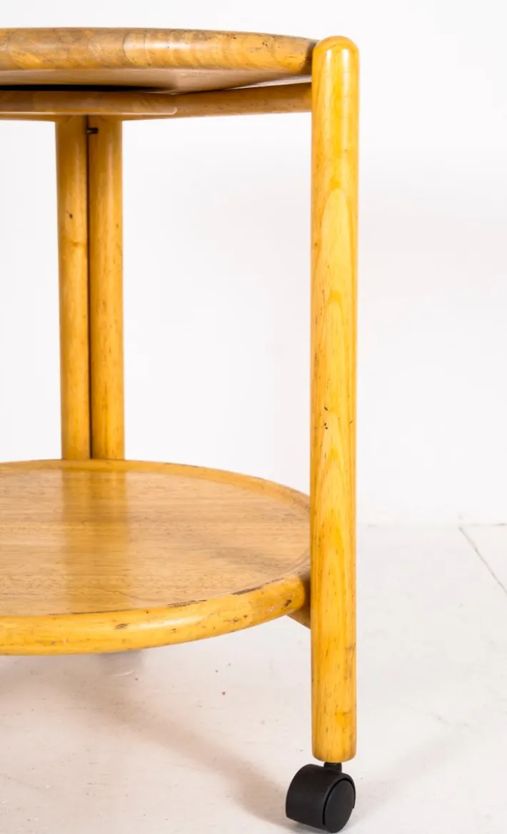 Pamono Vintage Wooden Serving Trolley Hot