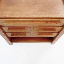 Pamono Vintage Wooden Sewing Cabinet with Double-Sided Drawers, 1960s