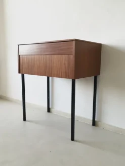 Pamono Vintage Wooden Sewing Machine Cabinet, 1960s Clearance