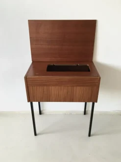 Pamono Vintage Wooden Sewing Machine Cabinet, 1960s Clearance