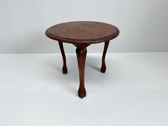 Pamono Vintage Wooden Tripod Side Table or Plant Stand, 1890s Clearance
