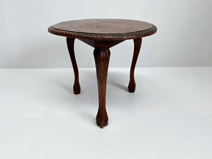 Pamono Vintage Wooden Tripod Side Table or Plant Stand, 1890s Clearance