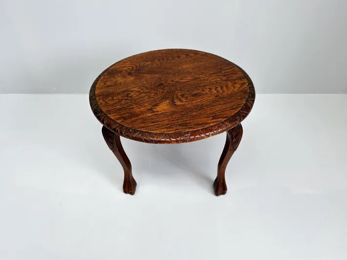 Pamono Vintage Wooden Tripod Side Table or Plant Stand, 1890s Clearance