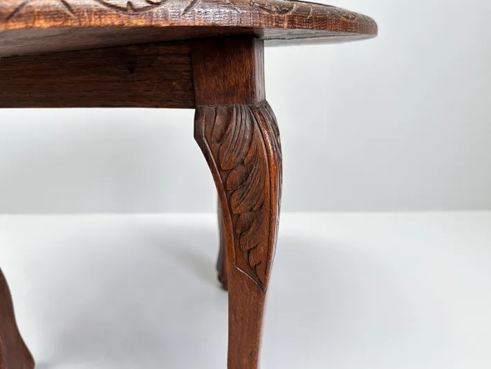 Pamono Vintage Wooden Tripod Side Table or Plant Stand, 1890s Clearance