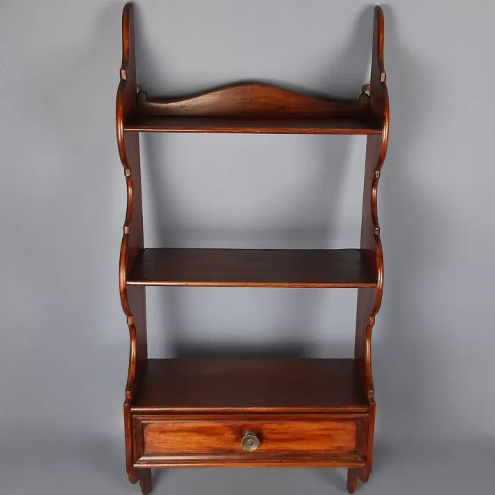 Pamono Vintage Wooden Wall Shelf, 1950s