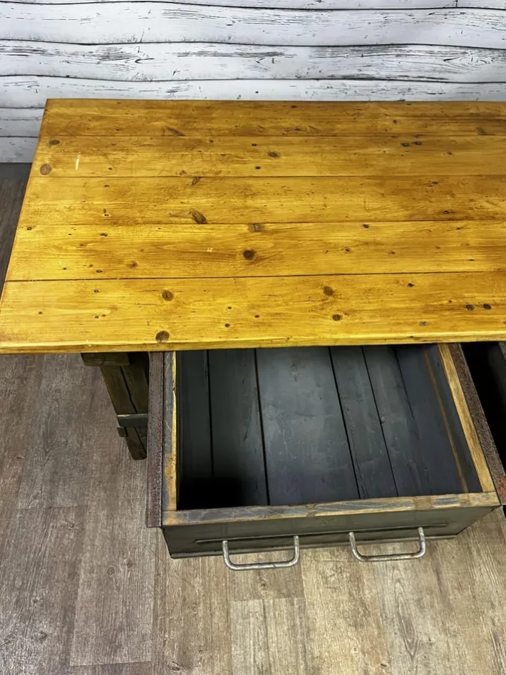 Pamono Vintage Workbench in Spruce Discount