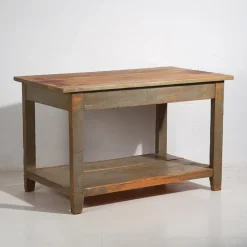 Pamono Vintage Worktable in Olive Green, 1920 Best