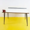 Pamono Vintage Worktable with Red Vice and Formica Top Outlet