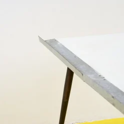 Pamono Vintage Worktable with Red Vice and Formica Top Outlet