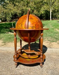 Pamono Vintage World Globe on Wheels Bar, 1960s Online