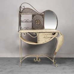 Pamono Vintage Wrought Iron Dressing Table, 1950s New