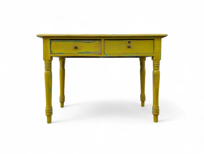Pamono Vintage Yellow Wooden Table, 1940s Sale
