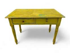 Pamono Vintage Yellow Wooden Table, 1940s Sale