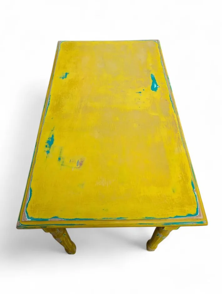 Pamono Vintage Yellow Wooden Table, 1940s Sale