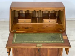 Pamono Vintage Yew & Leather Secretary Online