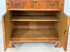 Pamono Vintage Yew & Leather Secretary Online