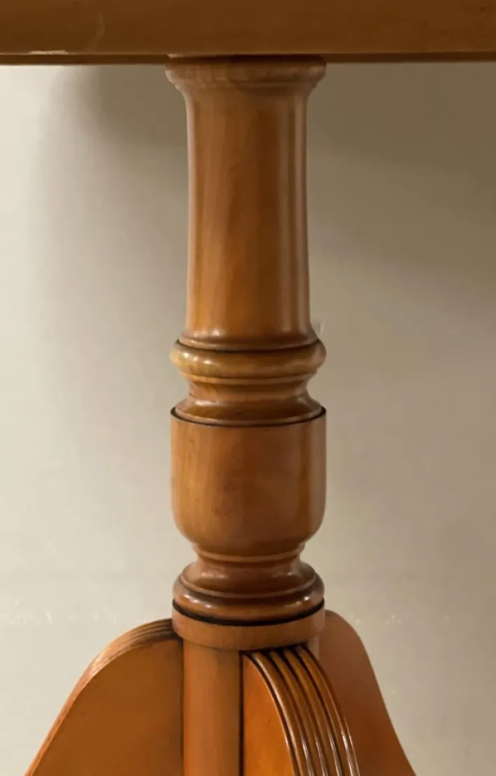 Pamono Vintage Yew Wood Twin Pedestal Extending Dining Table Discount