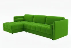 Pamono Vínculo Sectional Sofa in Green Velvet by Moanne Outlet