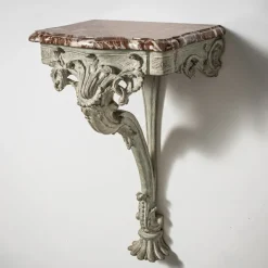 Pamono Wall Console with Red Marble Top Outlet