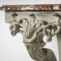Pamono Wall Console with Red Marble Top Outlet