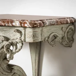 Pamono Wall Console with Red Marble Top Outlet