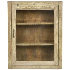 Pamono Wall Display Case in Patinated Wood Outlet