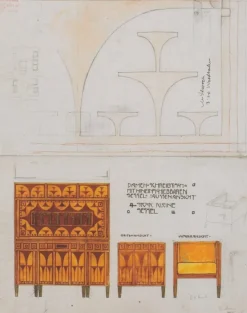 Pamono Wall Shelf attributed to Koloman Moser for Wiener Werkstätte, 1890s Best