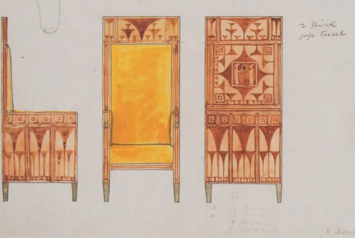 Pamono Wall Shelf attributed to Koloman Moser for Wiener Werkstätte, 1890s Best