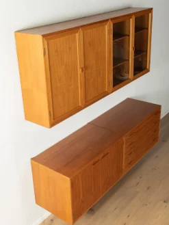 Pamono Wall Shelving System by Kai Kristiansen for FM Møbler, 1960s Sale