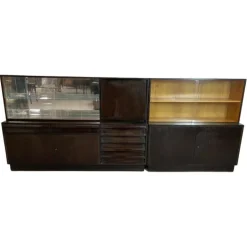 Pamono Wall Units by Jindřich Halabala for Up Závody, 1930s, Set of 2