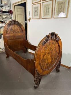Pamono Walnut Bed, 1930s, Set of 2 New
