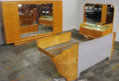 Pamono Walnut Burl Bedroom Set by Osvaldo Borsani, 1950s, Set of 3 Discount