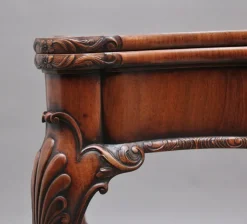 Pamono Walnut Card Table by Howard & Co London, Early 1900s Online