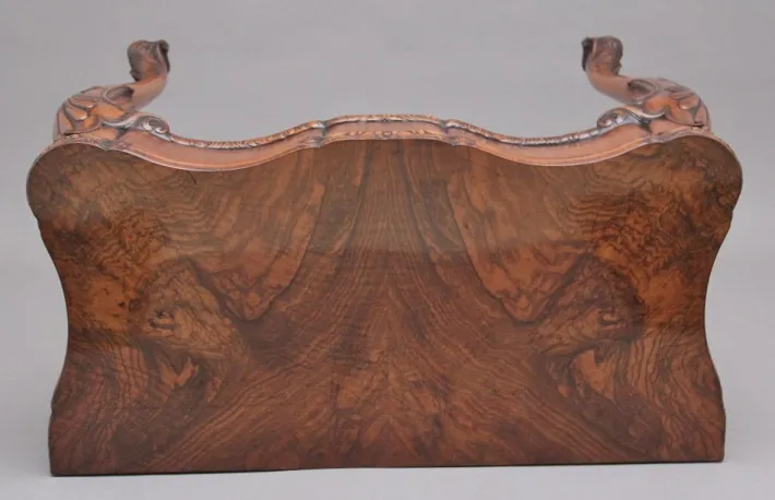 Pamono Walnut Card Table by Howard & Co London, Early 1900s Online