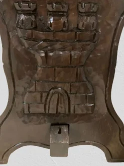 Pamono Walnut Chess Table with Hand-Carved Figures, Spain, 1960s, Set of 3 New