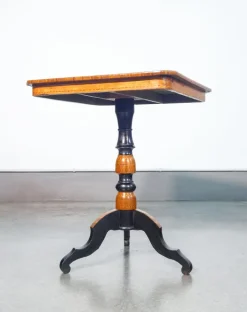 Pamono Walnut Coffee Table with Inlaid Chessboard, 1800s Sale