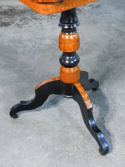 Pamono Walnut Coffee Table with Inlaid Chessboard, 1800s Sale