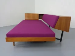 Pamono Walnut Daybed Sofa, Germany, 1950s Outlet