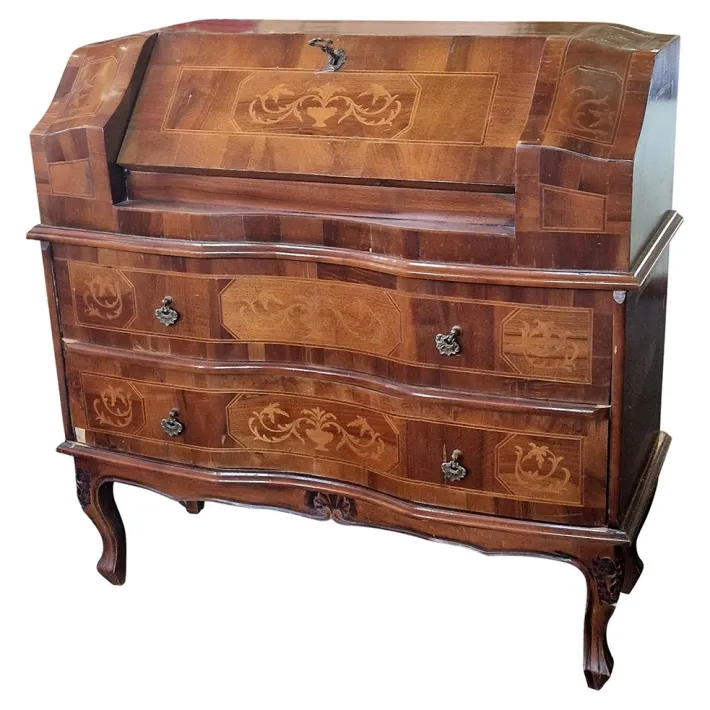 Pamono Walnut Secretaire, Italy, 1980s Discount