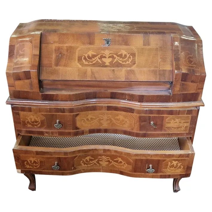 Pamono Walnut Secretaire, Italy, 1980s Discount